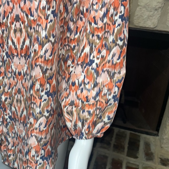 Sundance Ikat print Silk Blouse - Picture 11 of 14